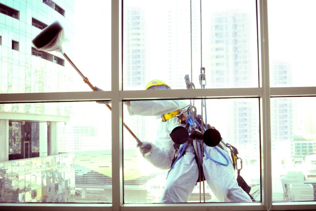 Commercial window cleaning in Commerce City, CO