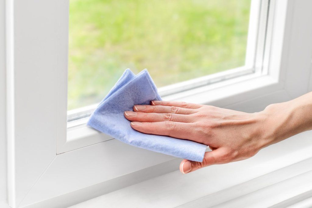 Wiping window frame